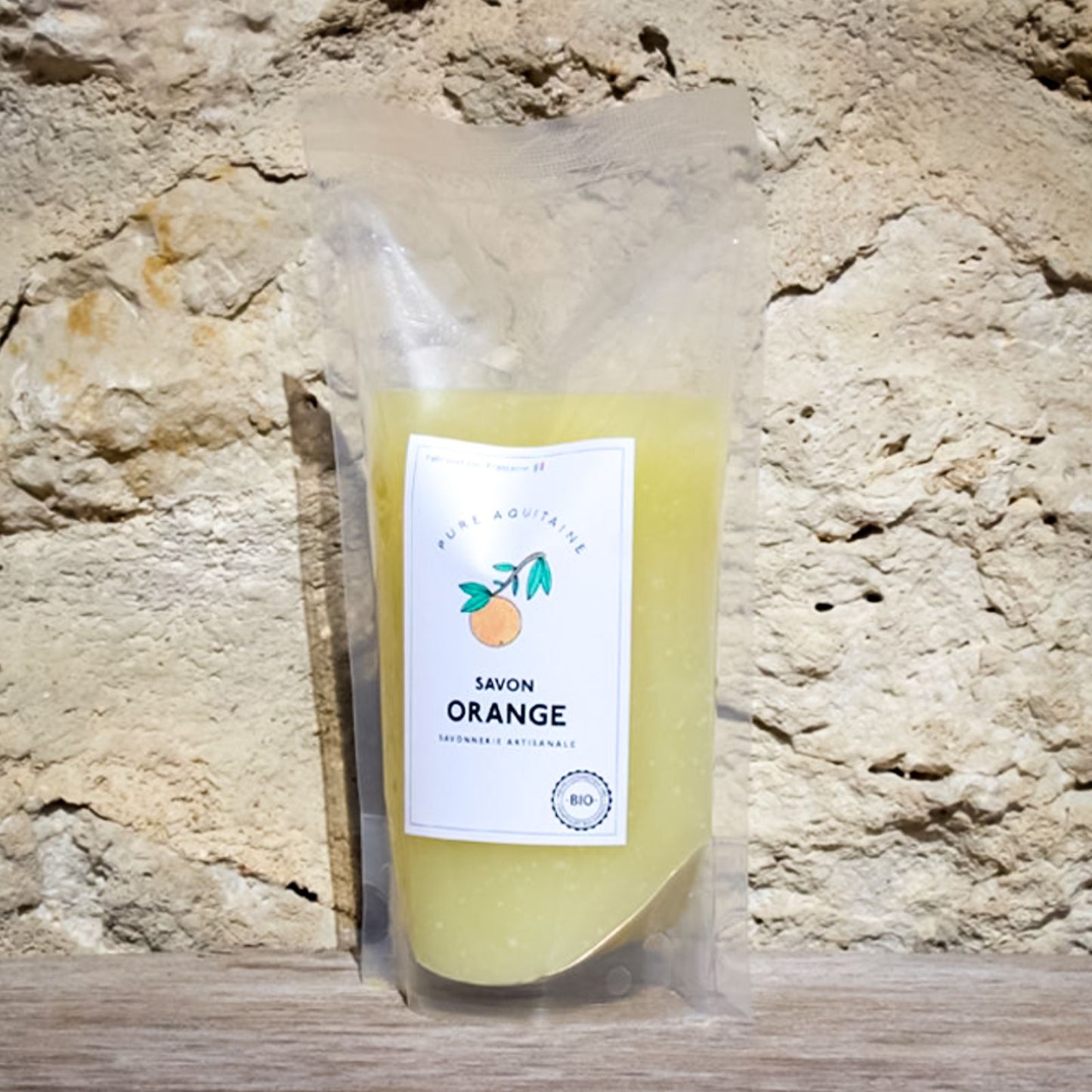 Eco-recharge de savon liquide naturel orange douce BIO - Pure Aquitaine