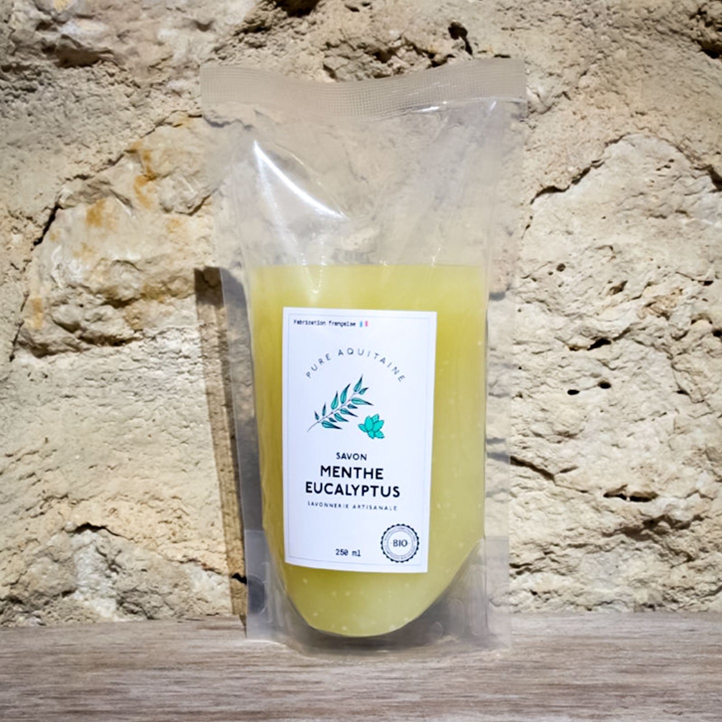 Eco-recharge de savon liquide naturel menthe eucalyptus BIO - Pure Aquitaine