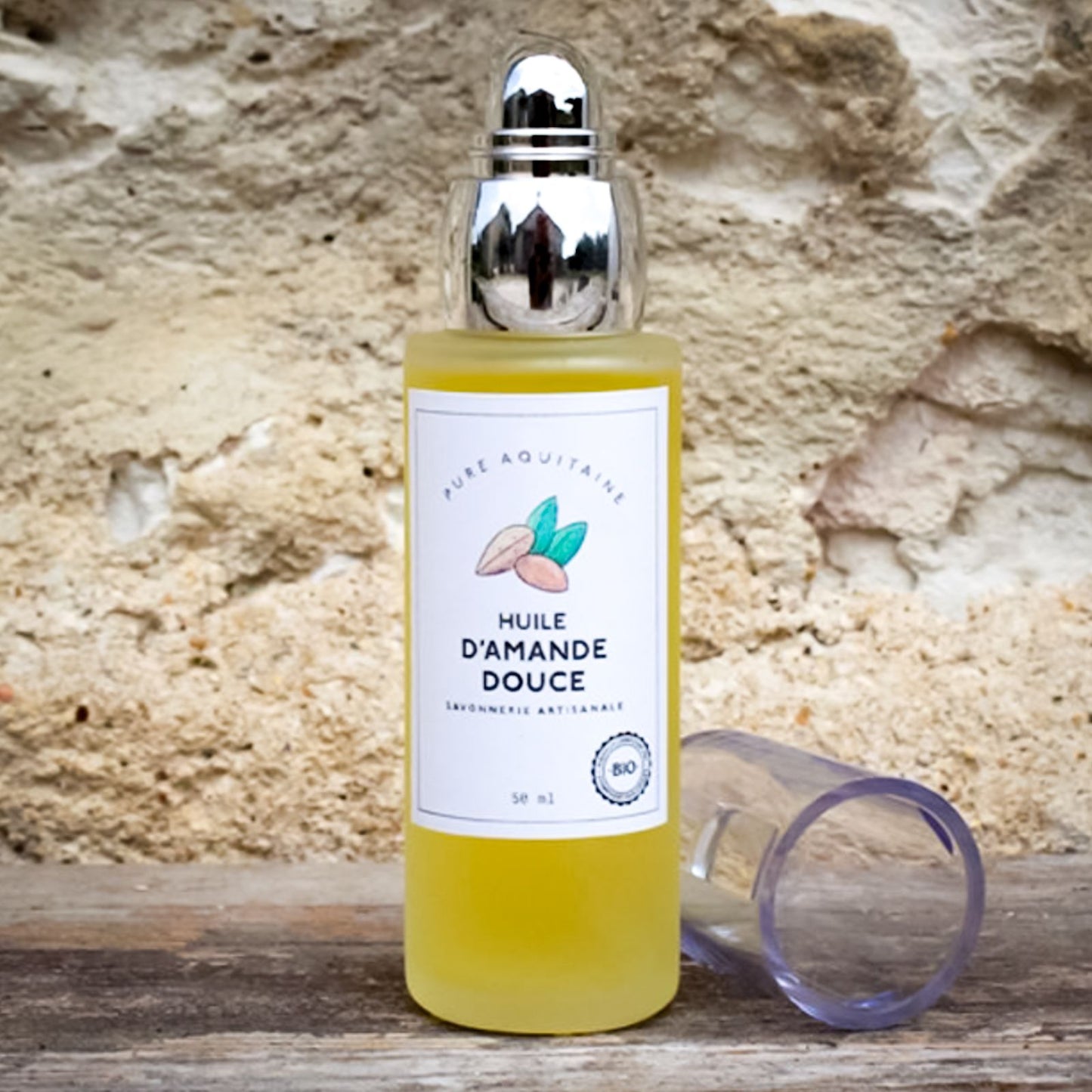 HUILE D'AMANDE DOUCE BIO flacon pompe - Pure Aquitaine