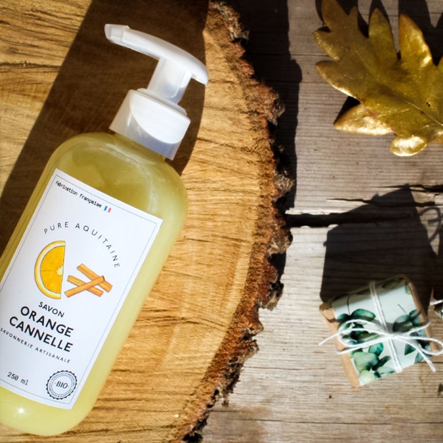 Savon liquide naturel orange cannelle BIO - Pure Aquitaine