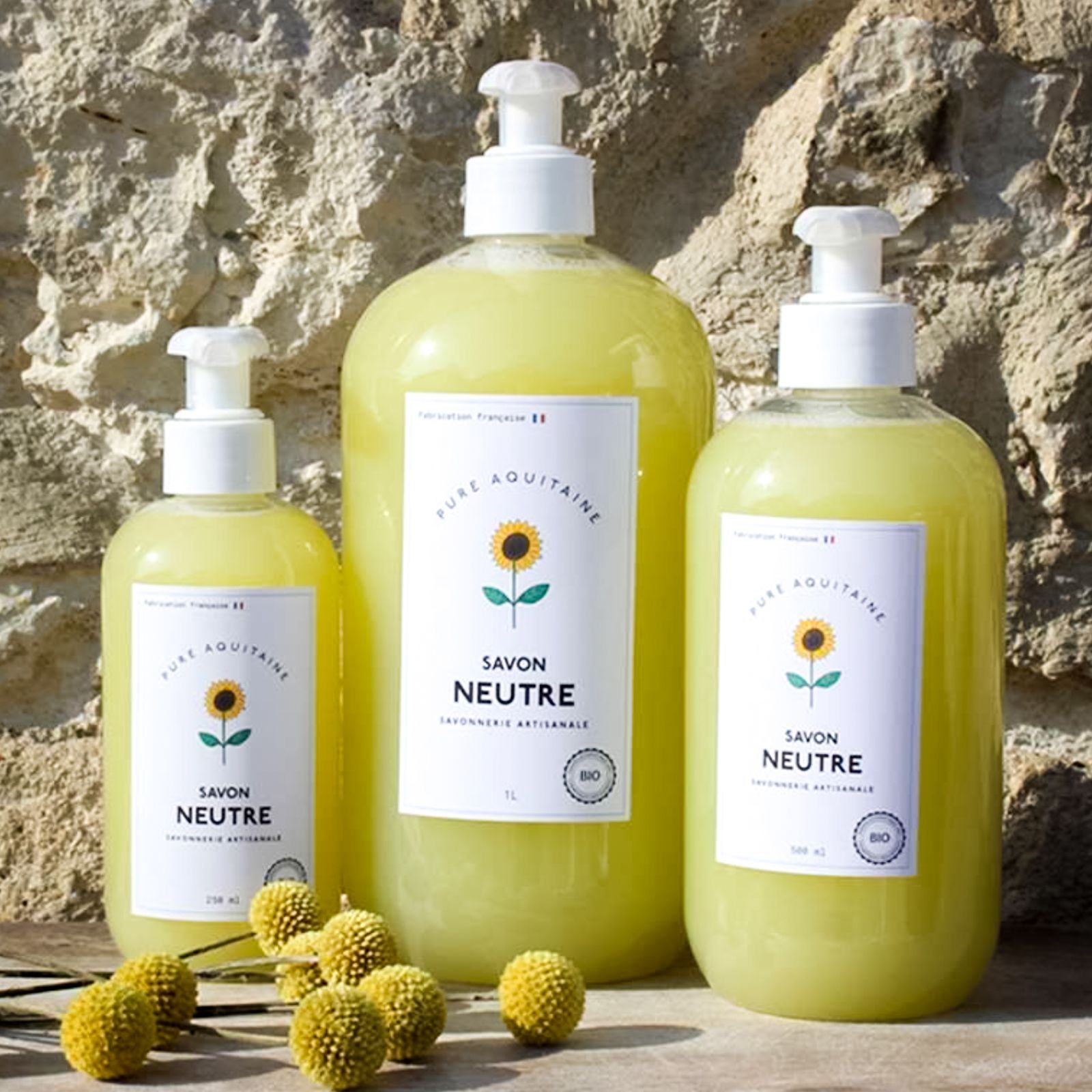 Savon liquide naturel neutre BIO - Pure Aquitaine