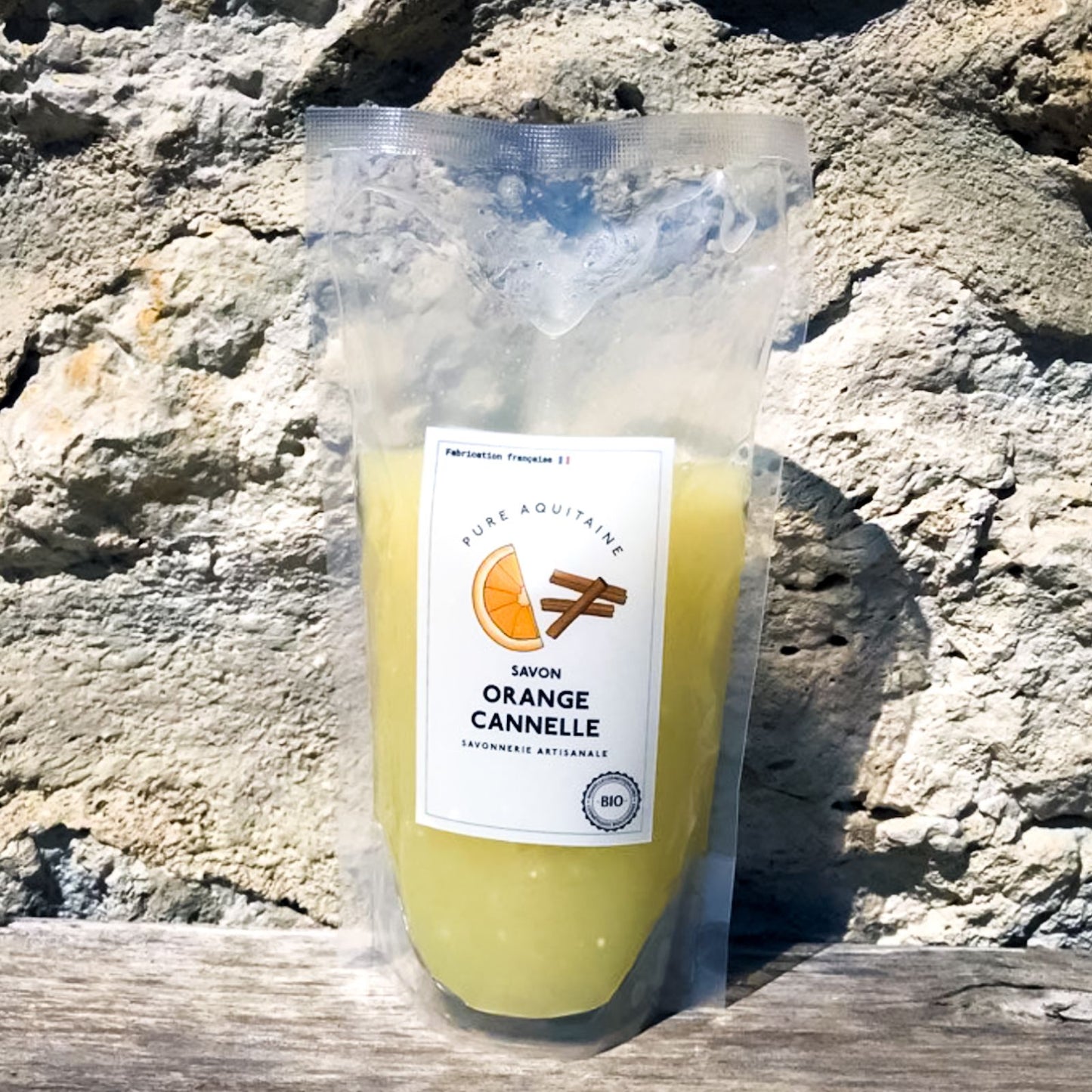 Eco-recharge savon liquide naturel orange cannelle BIO - Pure Aquitaine
