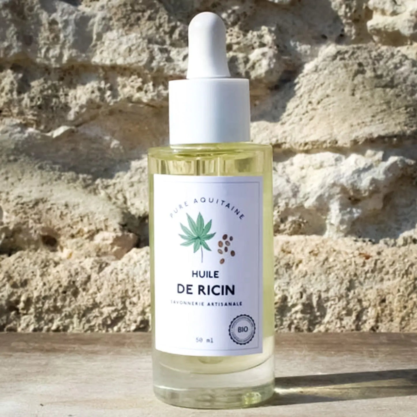 HUILE DE RICIN BIO Compte- gouttes - Pure Aquitaine