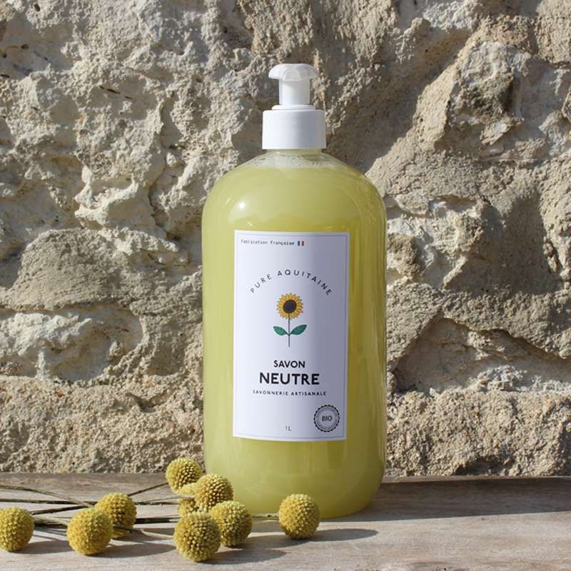 Savon liquide naturel neutre BIO - Pure Aquitaine