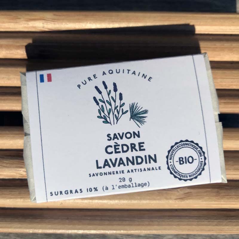 savon invité cèdre lavandin surgras