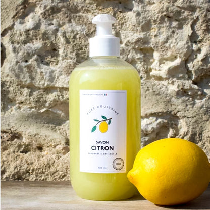 Savon liquide naturel citron BIO - Pure Aquitaine