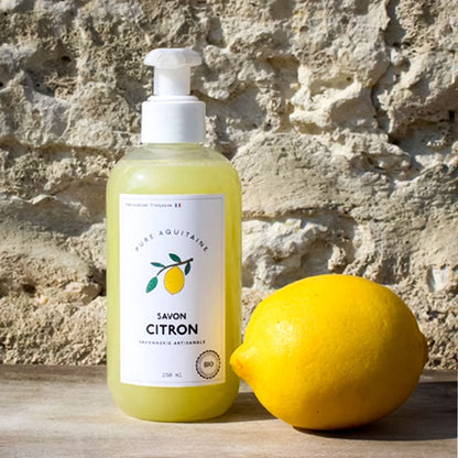 Savon liquide naturel citron BIO - Pure Aquitaine