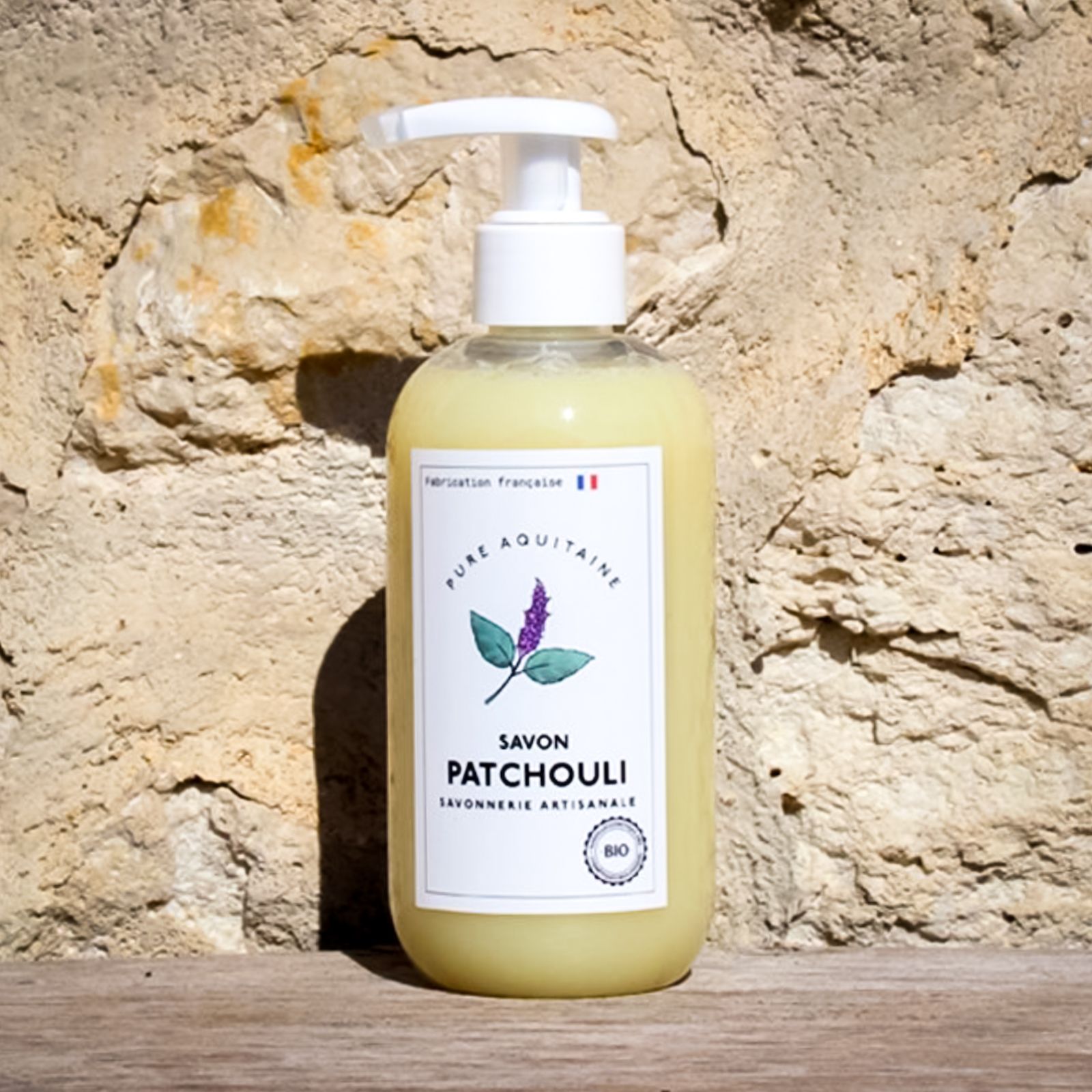 Savon liquide naturel patchouli BIO - Pure Aquitaine