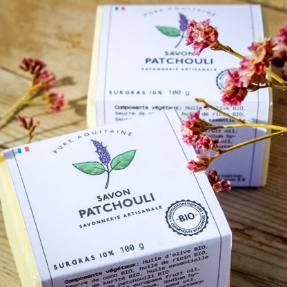 Savon patchouli BIO - Pure Aquitaine