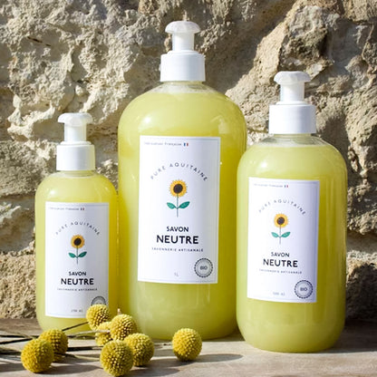Savon liquide naturel neutre BIO - Pure Aquitaine