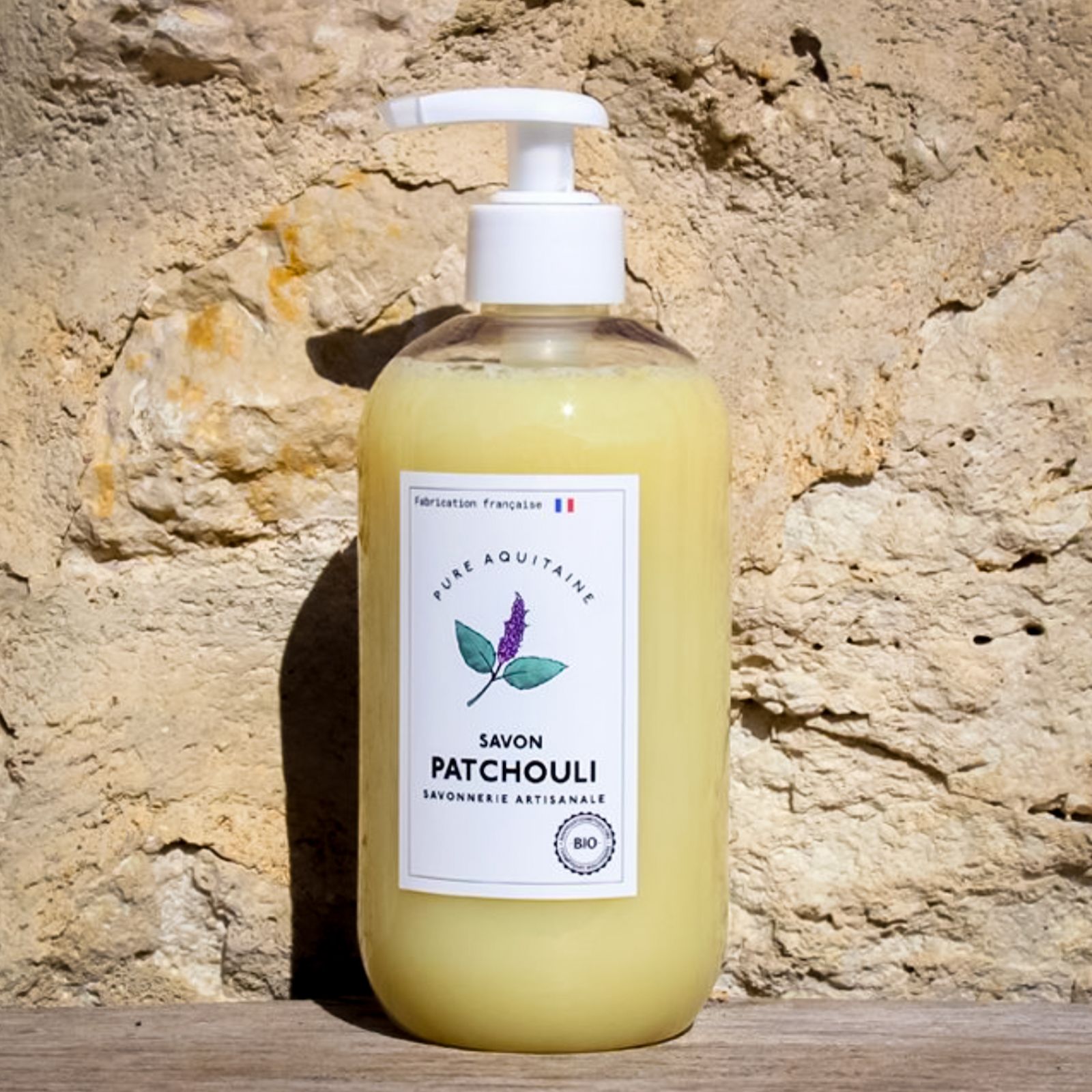Savon liquide naturel patchouli BIO - Pure Aquitaine