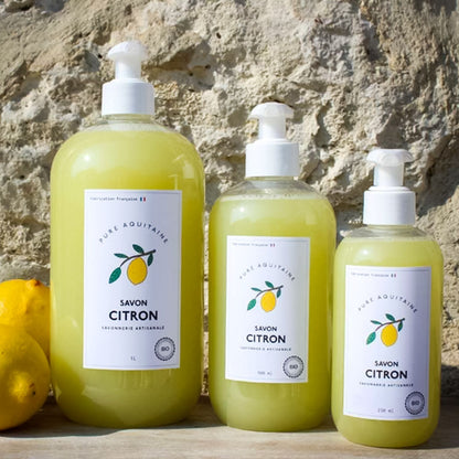 Savon liquide naturel citron BIO - Pure Aquitaine