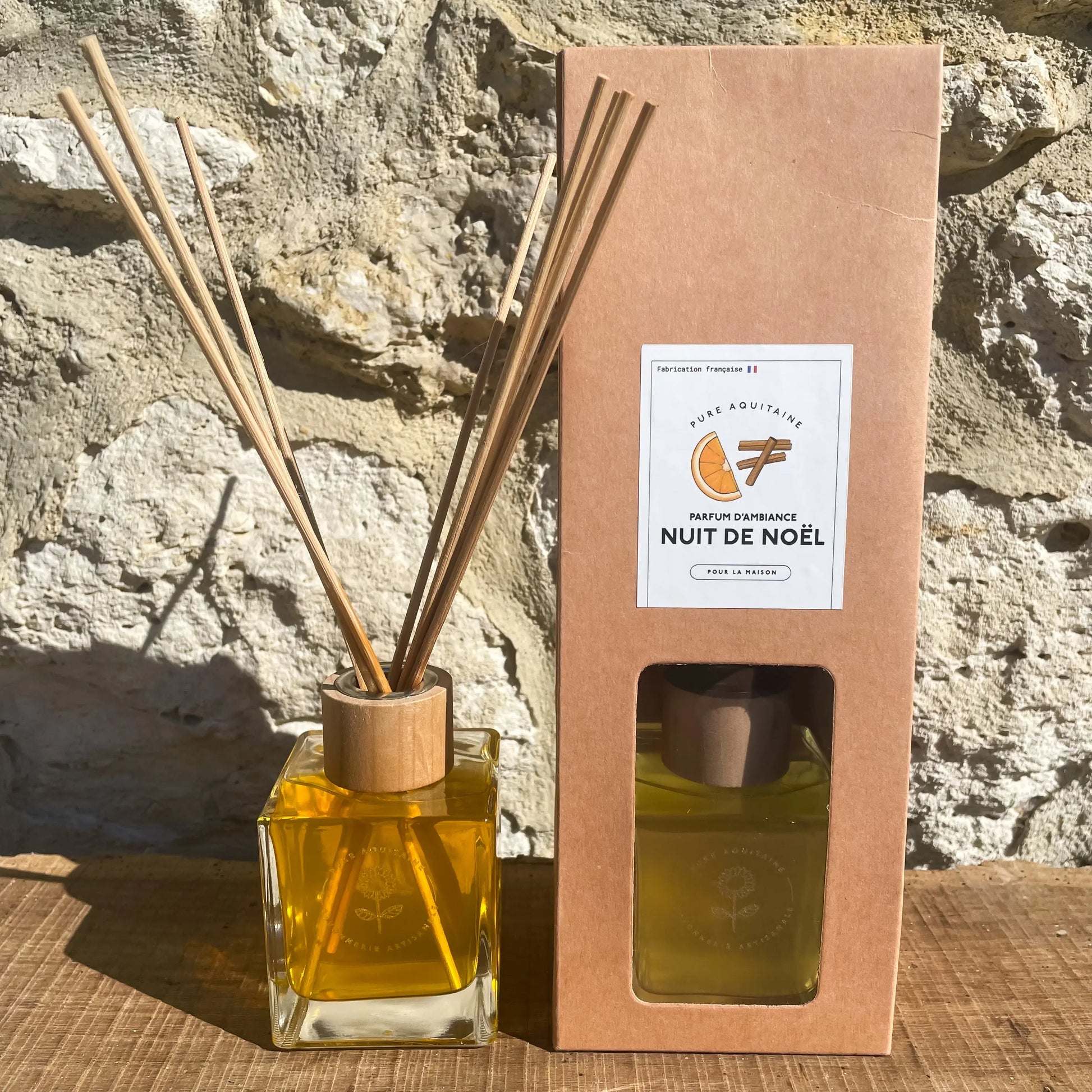 Diffuseur parfum d'ambiance rechargeable Nuit de Noel BIO Pure Aquitaine