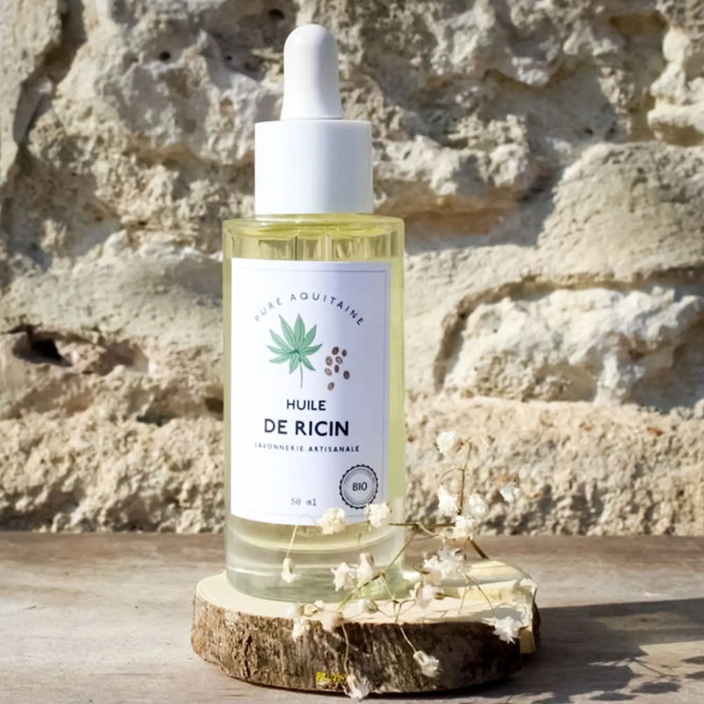 HUILE DE RICIN BIO Compte- gouttes - Pure Aquitaine