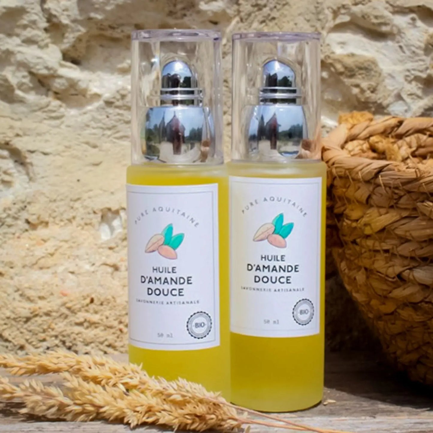 HUILE D'AMANDE DOUCE BIO flacon pompe - Pure Aquitaine