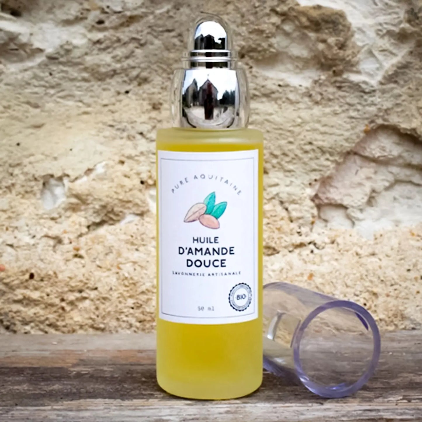 HUILE D'AMANDE DOUCE BIO flacon pompe - Pure Aquitaine
