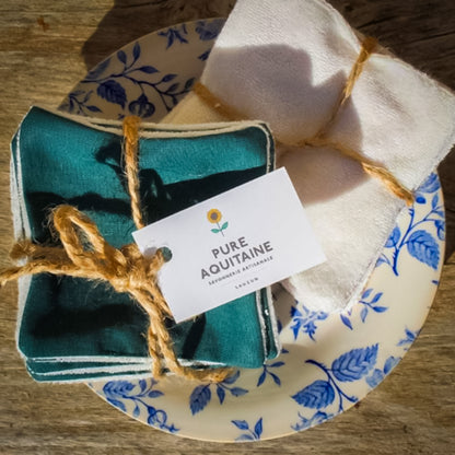 Cotons réutilisables forêt - Pure Aquitaine