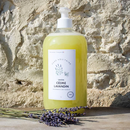 Savon liquide naturel cèdre lavandin BIO - Pure Aquitaine