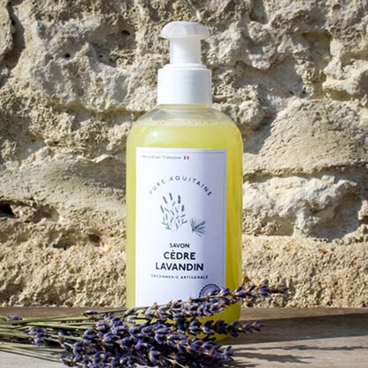 Savon liquide naturel cèdre lavandin BIO - Pure Aquitaine