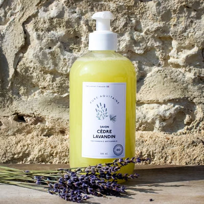 Savon liquide naturel cèdre lavandin BIO - Pure Aquitaine