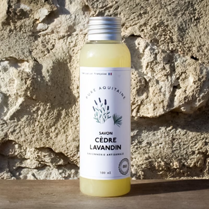 Savon liquide naturel cèdre lavandin BIO - Pure Aquitaine