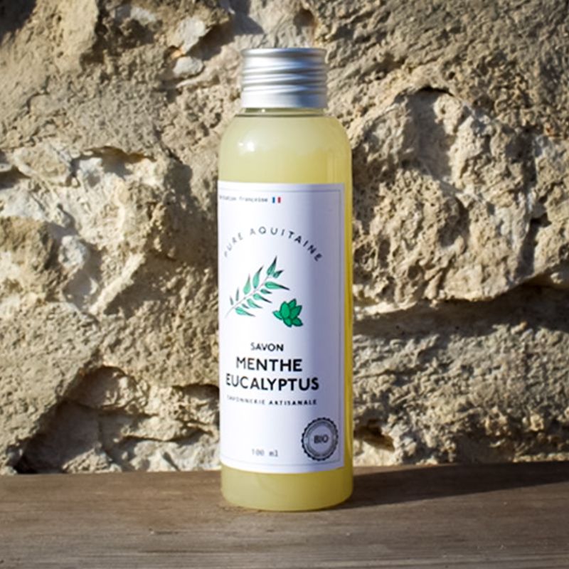 Savon liquide naturel menthe eucalyptus BIO - Pure Aquitaine