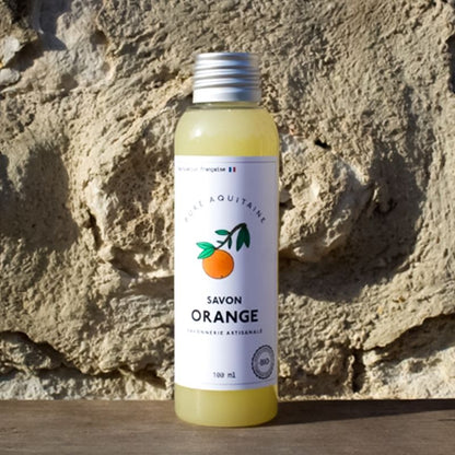 Savon liquide naturel orange douce BIO - Pure Aquitaine